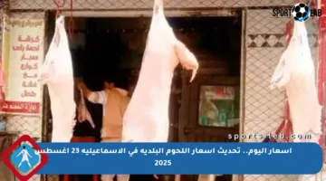 أسعار اليوم.. تحديث أسعار اللحوم البلدية في الإسماعيلية 23 أغسطس 2025